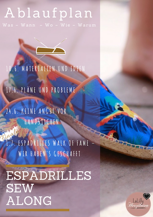 Schuhe selber zu machen scheint für Hobbyschneider fast unmöglich. Aber es geht! Tipps und Tricks zum Nähen modischer Espadrilles und viel Spaß beim virtuellen Nähtreff erwarten dich im #EspadrillesSewAlong