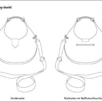 Mit der Anleitung "Hobobag Noabel" kannst du individuelle Schultertasche nähen. Das Schnittmuster ist in zwei Größen enthalten.