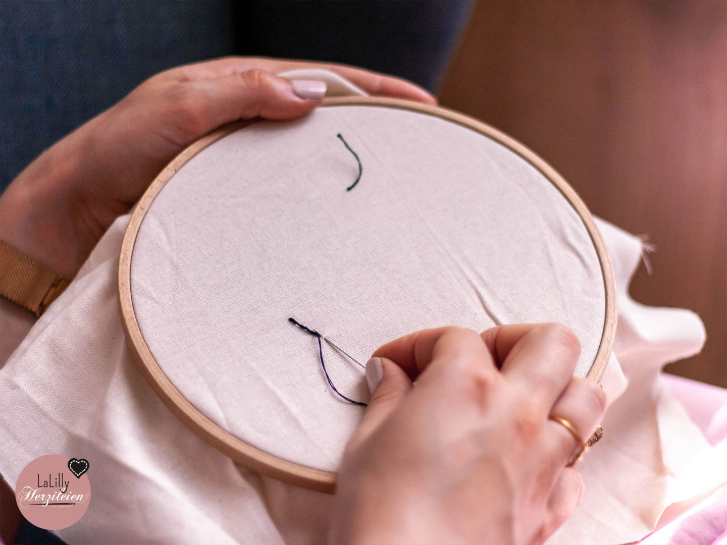 Stielstich Schriften Sticken Fur Anfanger Lalilly Herzileien