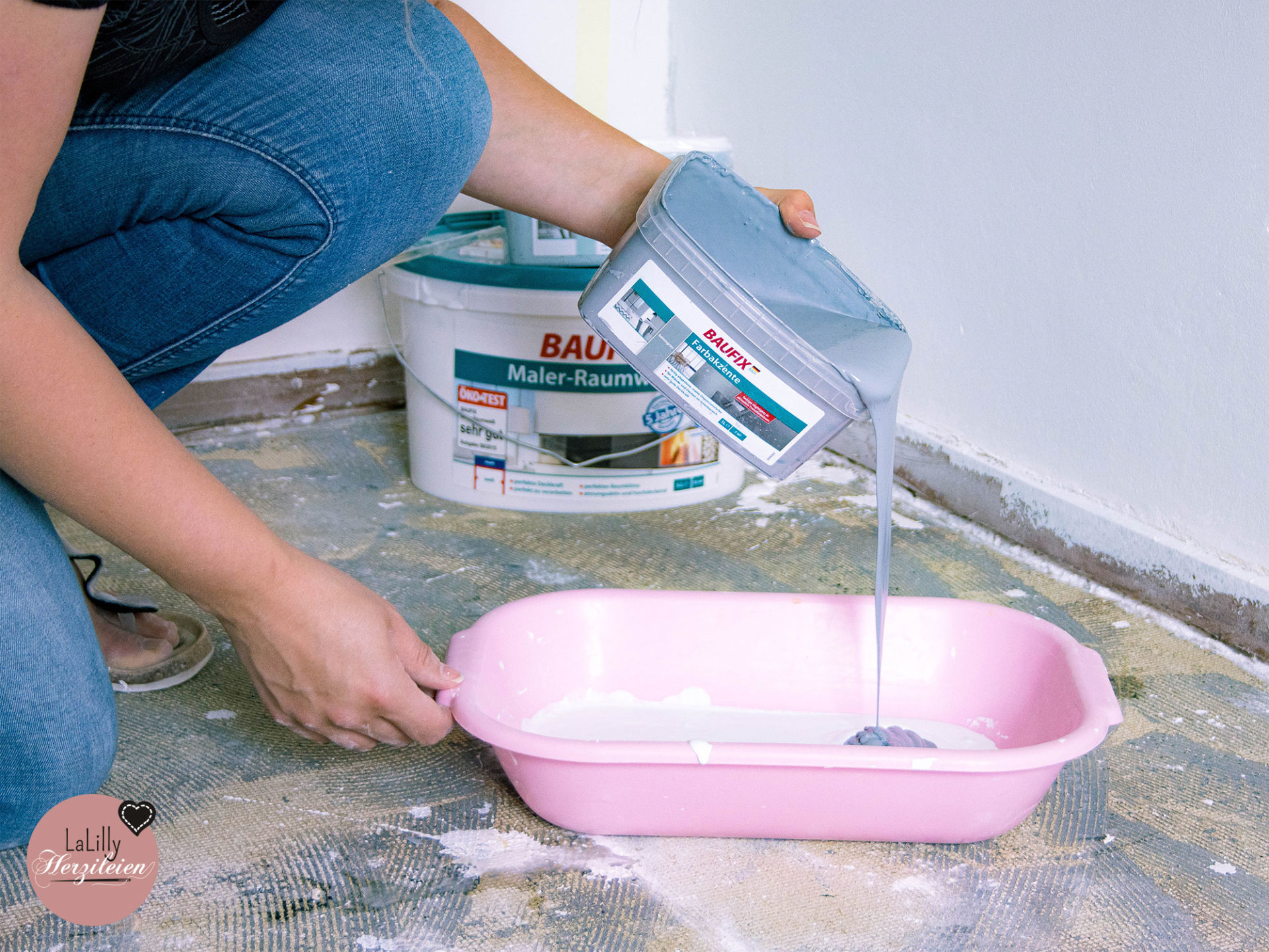 Wand mit Farbverlauf streichen – Makeover fürs Ankleidezimmer