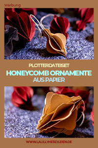 Wabenbälle basteln aus Papier- Honeycomb Element für den Weihnachtsbaum