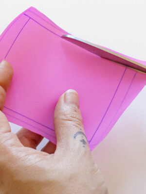 Label-Hintergrund aus Jelly Vinyl selbermachen